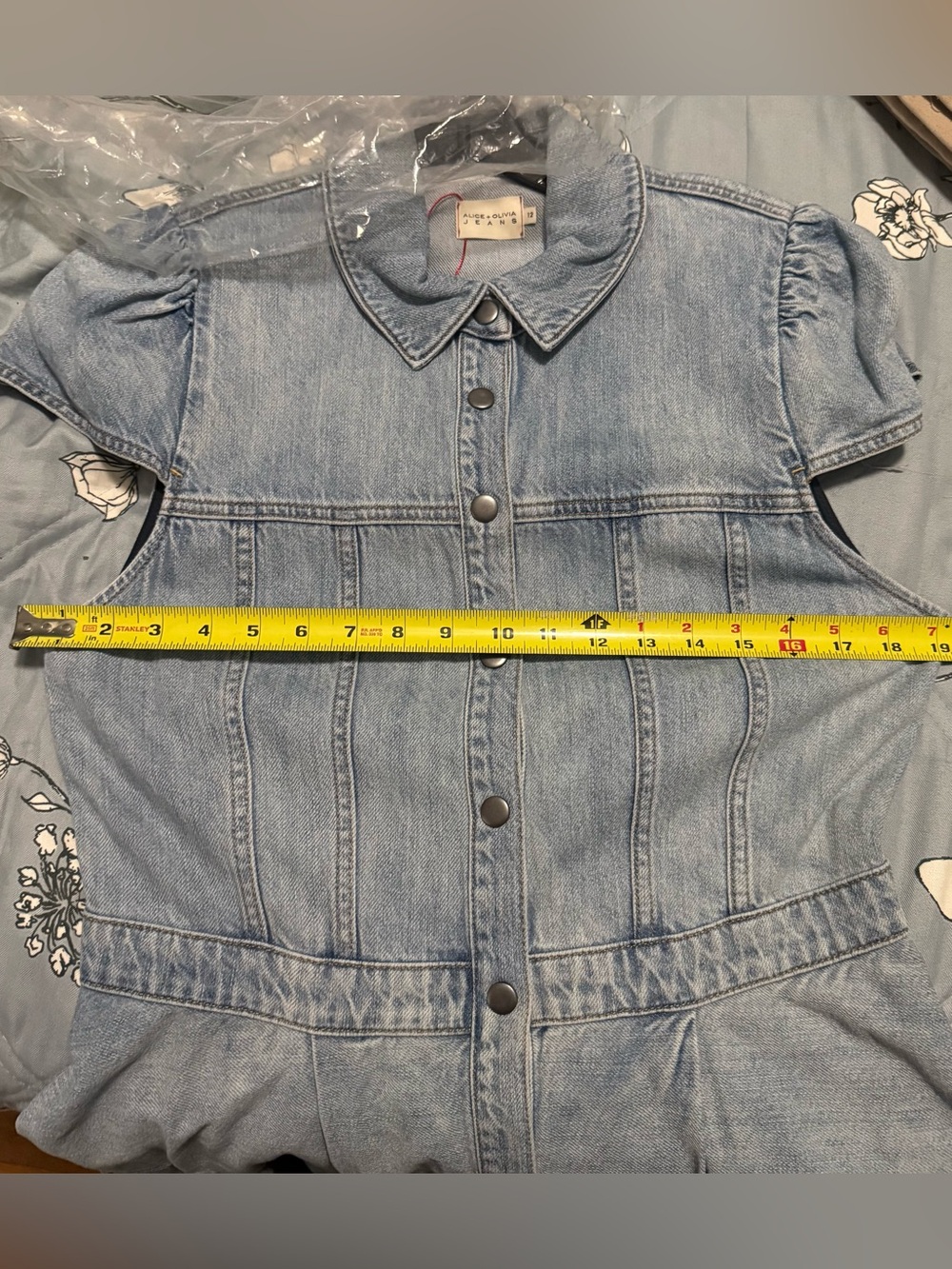 ALICE + OLIVIA

Patsy Denim Fit & Flare Midi-Shirtdress size 12 NWT - Picture 7 of 8